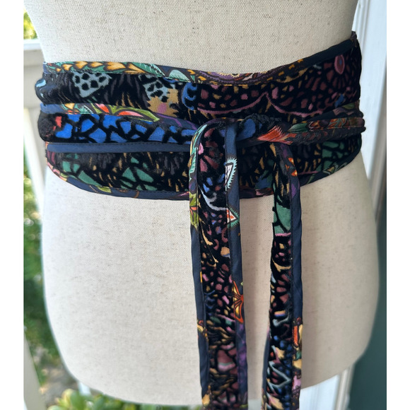 NWT Johnny Was Catherine Belt Soundbath Navah Velvet Burnout Embroidered Boho - Picture 3 of 13